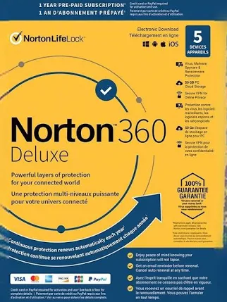 Norton 360 Deluxe - 1-Year / 5-Device - UK/Europe